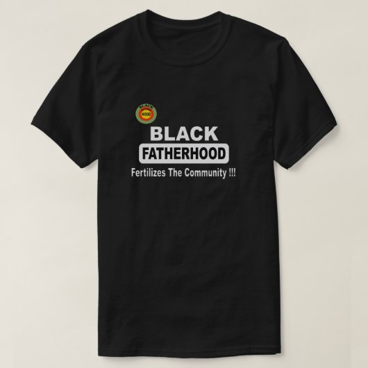 黒人父性の力はコミュニティを豊かにする Tシャツ (デザイン正面)