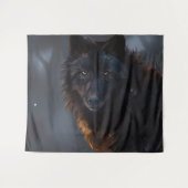 黒人狼 タペストリー (正面(横))