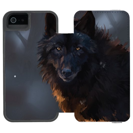 黒人狼 INCIPIO iPhoneウォレットケース (フォリオ Open)