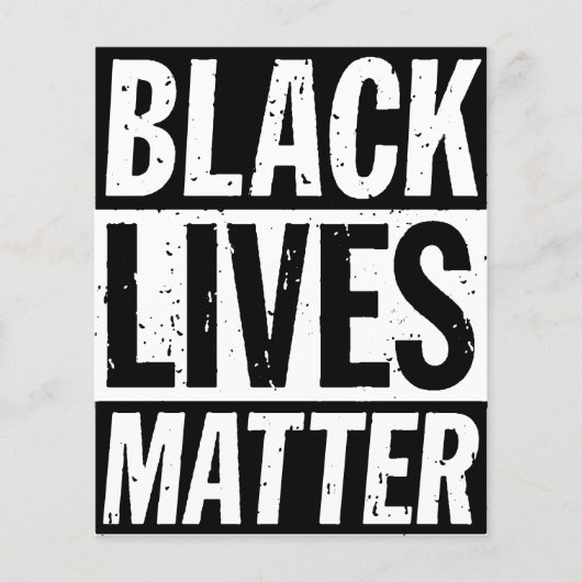 「黒人生活の問題」 チラシ (正面)