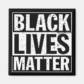 「黒人生活の問題」 マグネット (正面)