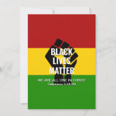 黒人生活はキリスト・クリスチャンBHMの全ての人に問題がある シーズンカード (正面)