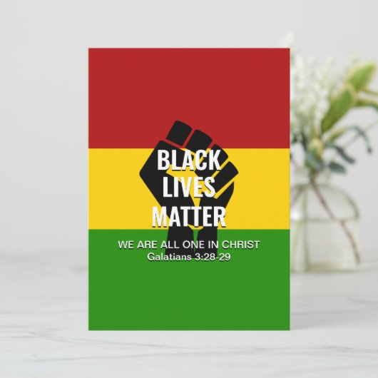 黒人生活はキリスト・クリスチャンBHMの全ての人に問題がある シーズンカード (スタンド正面)