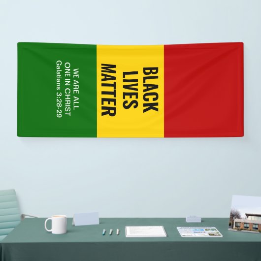 黒人生活はキリスト・クリスチャンBHMの全ての人に問題がある 横断幕 (トレードショー)