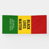 黒人生活はキリスト・クリスチャンBHMの全ての人に問題がある 横断幕 (横)