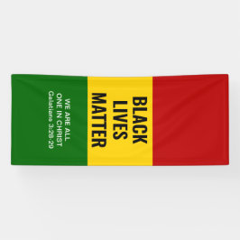 黒人生活はキリスト・クリスチャンBHMの全ての人に問題がある 横断幕