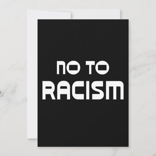 黒人生活は人種差別に関係ない 招待状 (正面)