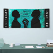 黒人生活は平等と正義を問う 横断幕 (トレードショー)