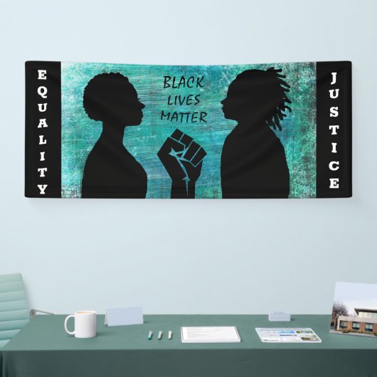 黒人生活は平等と正義を問う 横断幕 (トレードショー)
