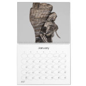 黒人生活カレンダー カレンダー (1月 2027)