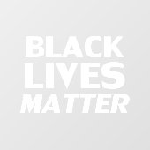 黒人生活問題ホワイトモダンボールド文字体裁 ウィンドウサイン (シート)