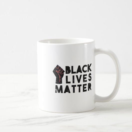黒人生活問題政治権力への抗議R コーヒーマグカップ (右)