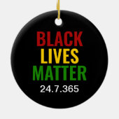 黒人生活問題24.7.365 BHM セラミックオーナメント (裏面)