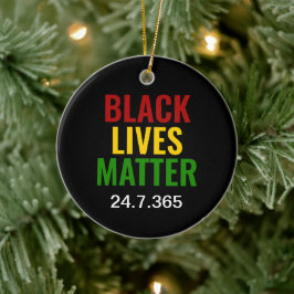 黒人生活問題24.7.365 BHM セラミックオーナメント