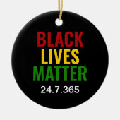 黒人生活問題24.7.365 BHM セラミックオーナメント (正面)