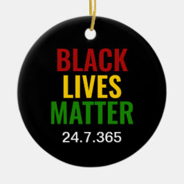 黒人生活問題24.7.365 BHM セラミックオーナメント