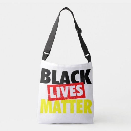 黒人生活問題 クロスボディバッグ (正面)