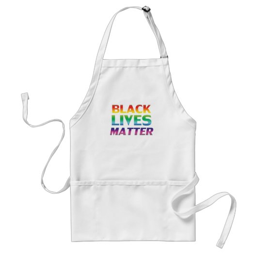 黒人生活問題、プライドlgbt lgbtq rainbow eprops スタンダードエプロン (正面)