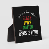 黒人生活問題 | JESUS IS LORD Declaration フォトプラーク (正面)