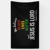 黒人生活問題 | JESUS IS LORD Declaration 横断幕 (縦)