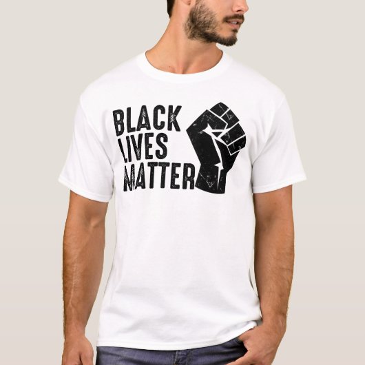 黒人生活問題 Tシャツ (正面)