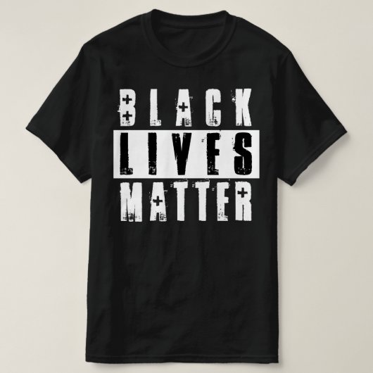 黒人生活問題 Tシャツ (デザイン正面)