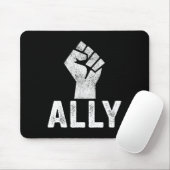 黒人生活問題Ally Fist Blm Support マウスパッド (マウス)