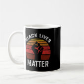 黒人生活問題Blmレトロメンズウィメンズキッズ コーヒーマグカップ (左)