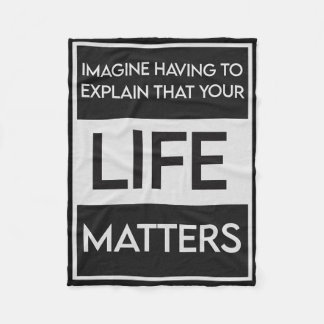 黒人生活問題Blm Reist - Engagement In The Det フリースブランケット