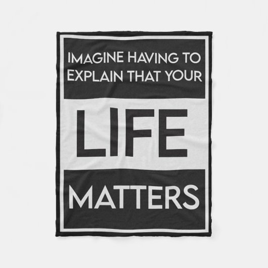 黒人生活問題Blm Reist - Engagement In The Det フリースブランケット (正面)