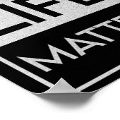 黒人生活問題Blm Reist - Engagement In The Det ポスター (角)