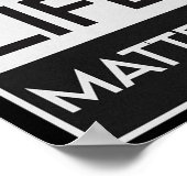 黒人生活問題Blm Reist - Engagement In The Det ポスター (角)