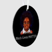 黒人生活家族の子供の男の子人種差別の息子 オーナメント (正面)