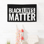 黒人生活物質カスタムのはっきりした目隠し 横断幕 (インサイチュ)