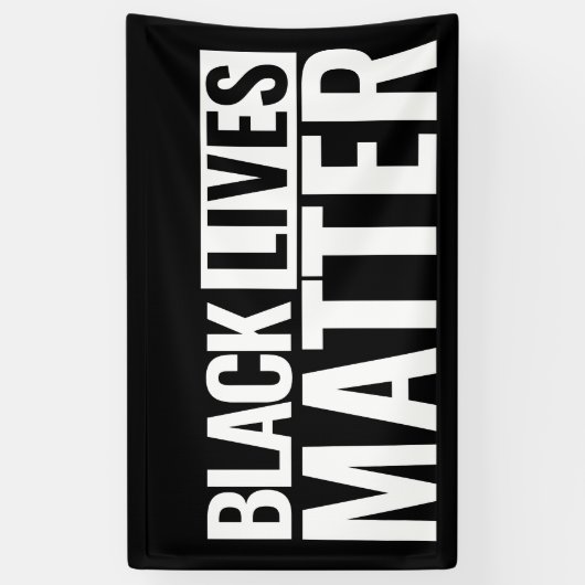 黒人生活物質カスタムのはっきりした目隠し 横断幕 (縦)