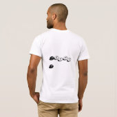 黒人男性の恐れ Tシャツ (裏面フル)
