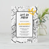 黒人男性42歳の誕生日グランジ招待 招待状 (スタンド正面)