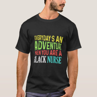 黒人看護師の冒険 アフリカ系アメリカ人の歴史 Tシャツ