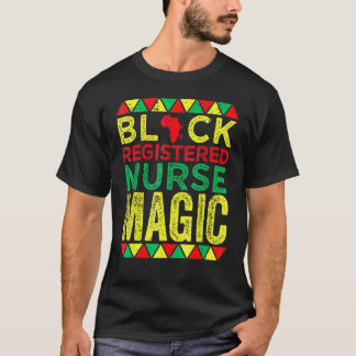 黒人看護師 マジック ナーシング ブラックヒストリー Tシャツ