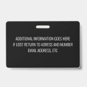 黒人社員 バッジ (裏面)