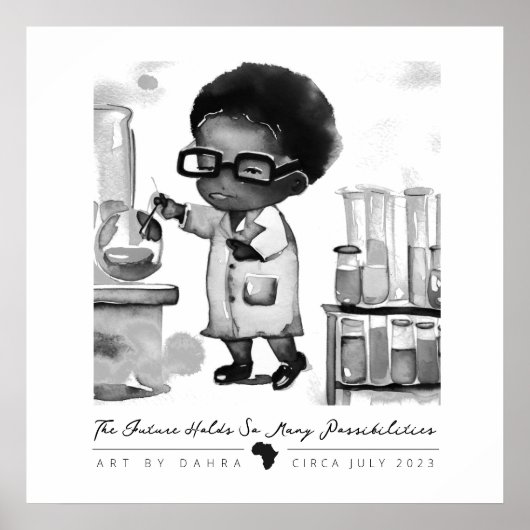 黒人科学者 ポスター (正面)