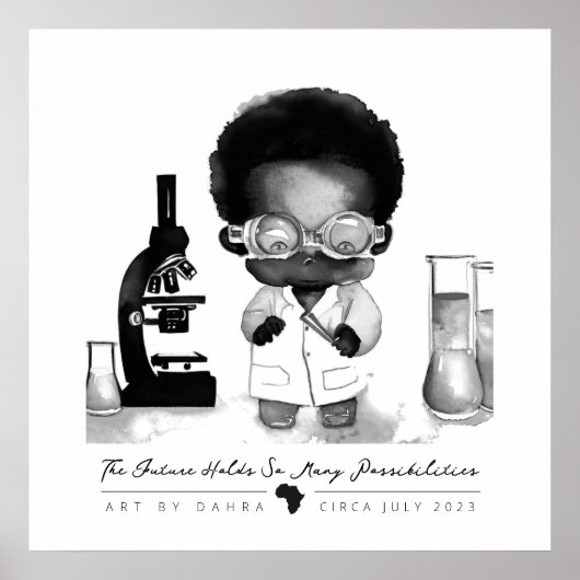 黒人科学者 ポスター (正面)