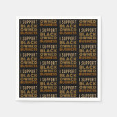 黒人経営の事業を支える スタンダードカクテルナプキン (正面)