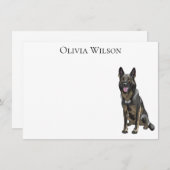 黒人羊飼いノテパーソナライズされたカーズ ノートカード (正面/裏面)