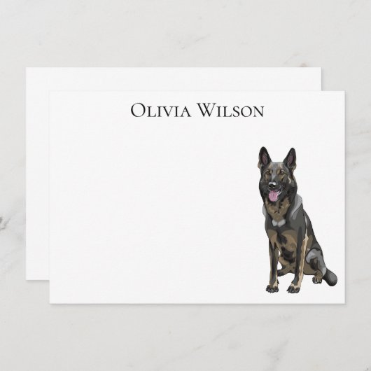 黒人羊飼いノテパーソナライズされたカーズ ノートカード (正面/裏面)