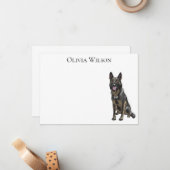 黒人羊飼いノテパーソナライズされたカーズ ノートカード (正面/裏面インサイチュ)