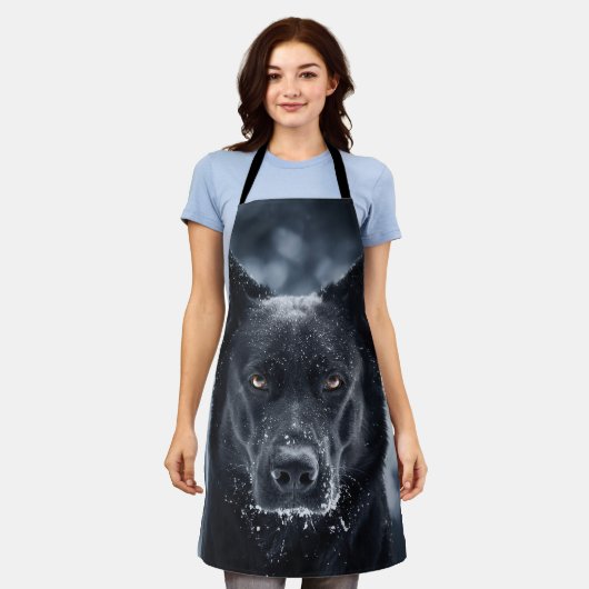 黒人羊飼い エプロン (着用した状態)