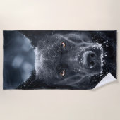 黒人羊飼い ビーチタオル (正面)