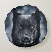 黒人羊飼い ラウンドクッション (裏面)