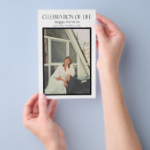 黒人葬儀お祝いプログラム予算 チラシ (ハンドル)